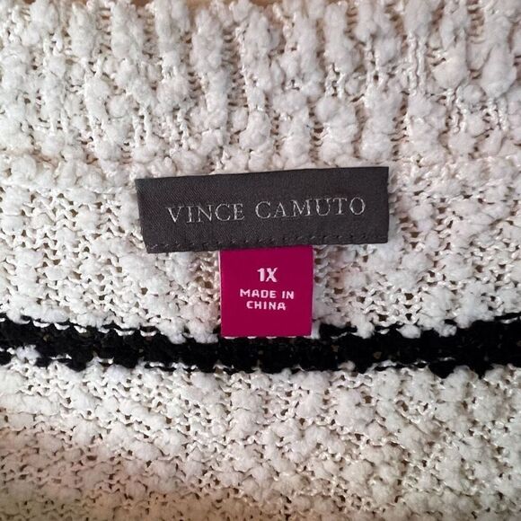 Vince‎ Camuto Womens Oversized Striped Nautical Sweater Soft Size 1X - Picture 2 of 5